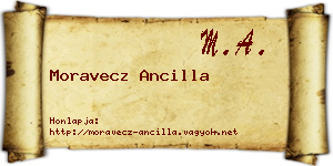 Moravecz Ancilla névjegykártya